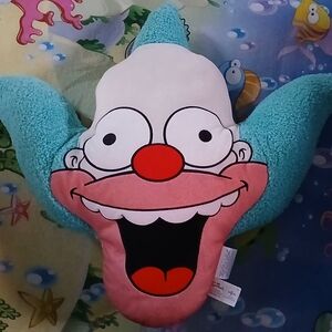 Universal STUDIOS  The Simpsons Krusty The CLOWN  Pillow